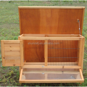 SDR010 Jaula para Conejos Desmontable de Estilo Clásico Moderno, Villa para Mascotas de Madera Maciza para Exteriores con Cierre de Botón para Animales Pequeños - Product Image 6