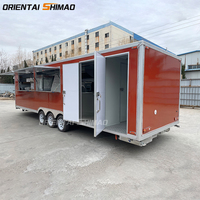 Camion de restauration rapide en acier inoxydable aux normes européennes pour le café et la crème glacée Remorque de vendeurs de rue à base de fruits