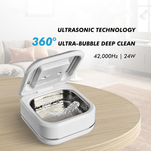 Limpiador <span class=keywords><strong>Dental</strong></span> Eléctrico Personalizable 2 en 1 de 180 ml <span class=keywords><strong>con</strong></span> 2 Modos UV y Ultrasónico para Retenedores, <span class=keywords><strong>con</strong></span> Temporizador Digital - Product Image 5