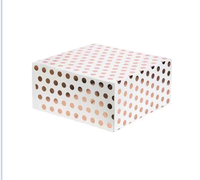 Boîte à gâteau carrée personnalisée en papier avec fenêtre transparente pour bonbons et pâtisseries