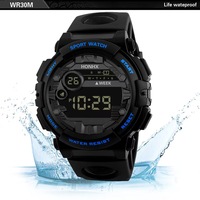Jam Tangan Digital LED Mewah Baru HONHX untuk Pria, Tanggal, Alarm, Tahan Air, Olahraga, Elektronik, untuk Aktivitas Luar Ruangan