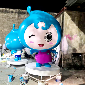 Escultura de Personaje Personalizada de FRP OEM, Estatua de Mascota de Tamaño Real para Exhibición en Tiendas Minoristas, Fábrica de Figuras de Dibujos Animados para Exteriores - Product Image 3