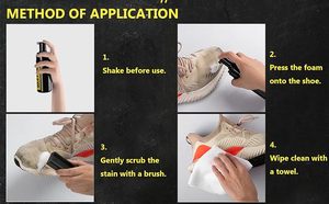 Sepatu Formula alami dan Busa Pembersih Sneaker cair Set sampo perawatan Membersihkan dengan Kit cairan sikat - Product Image 3