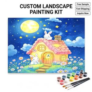 Kits de <span class=keywords><strong>peinture</strong></span> par numéros personnalisés SONGWOO : Toile d'art encadrée, décorations murales, animaux de la forêt impressionnistes, pinceaux de <span class=keywords><strong>peinture</strong></span>, <span class=keywords><strong>photo</strong></span> sur mesure - Product Image 1