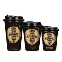Gobelets en papier kraft compostables à paroi simple, revêtement à base d'eau, certifiés BPI, taille personnalisée, pour café chaud à emporter, vente en gros