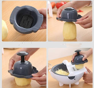 1 में 2022 गर्म Multifunctional 9 बारी बारी से <span class=keywords><strong>Slicer</strong></span> सब्जी हेलिकॉप्टर सब्जी <span class=keywords><strong>Slicer</strong></span> - Product Image 2