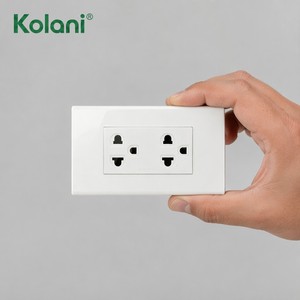 แผงจ่ายไฟติดผนังแบบโมดูลาร์แนวตั้ง Kolani รุ่น 120, 16A 250V ซ็อกเก็ตปลั๊กหลายช่องแบบฝัง 6 รู พร้อมฝาครอบนิรภัย - Product Image 5