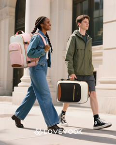 Valises de voyage LOVEVOOK 40L pour femmes et hommes, grands sacs à dos de voyage pour affaires avec 3 cubes de rangement, sac pour ordinateur portable - Product Image 6