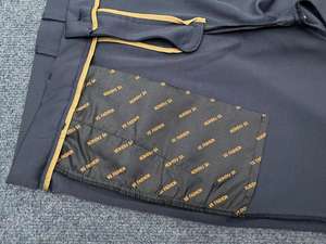 Pantalones de Vestir Clásicos para Hombre, Estilo Casual de Negocios, Delgados, Elásticos, de Pierna Recta, Ajustados, con Frente Plano y Corte Ajustado - Product Image 6