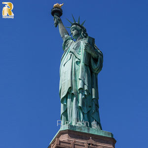 Grande Statue de la Liberté en <span class=keywords><strong>Bronze</strong></span> Moulé Taille Réelle <span class=keywords><strong>Sculpture</strong></span> Féminine Déesses Extérieur - Product Image 3