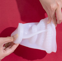 Moule à bougie parfumée en silicone de noël pour savon porte-cire à bougie ornement faisant des moules en silicone avec logo personnalisé en résine époxy