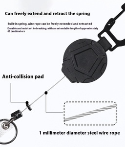 พวงกุญแจแบบยืดหดได้สำหรับใช้งานกลางแจ้ง รุ่นใหม่ แข็งแรงทนทาน พร้อมที่ใส่บัตรและซองใส่ของ - Product Image 4