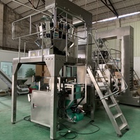 Automatische Vffs Multihead Spinazie Salade Verpakkingsmachine Verticale Bevroren Frietjes Salade Fruit En Groente Verpakkingsmachine