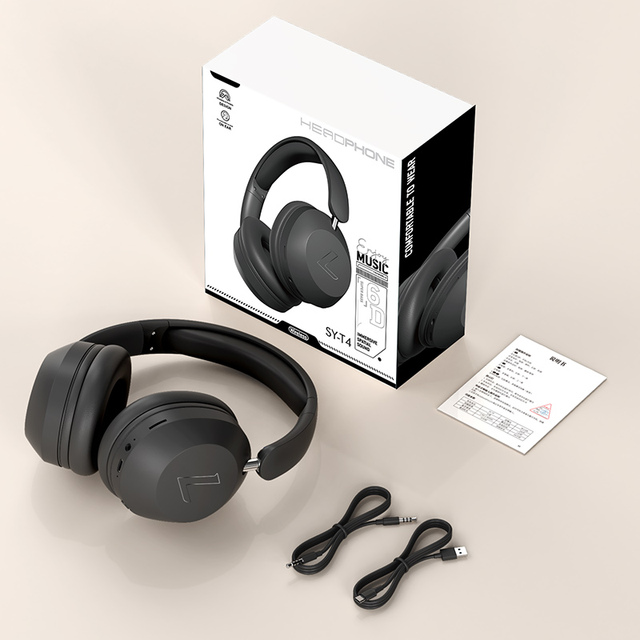 Wireless 5.3 Over-Ear Sports Headphones Active Noise Cancelling Deep Bass 300mAh Sweatproof Foldable Perfect for Gym Running