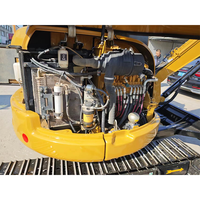 Mini-excavatrice Cat d'occasion de 3,5 tonnes, d'origine japonaise, excavatrice sur chenilles hydraulique Cat, matériel de construction d'occasion