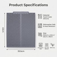 Tapis de drainage en silicone écologique 3 mm 5 mm, haute résistance, antidérapant, pour utilisation dans les restaurants, les bars et les comptoirs