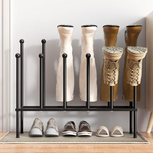 Cross-border tall boot <b>storage</b> <b>rack</b>, metal black boot <b>shoe</b> <b>rack</b> support, multi-functional <b>shoe</b> <b>storage</b> <b>rack</b> - Product Image 3