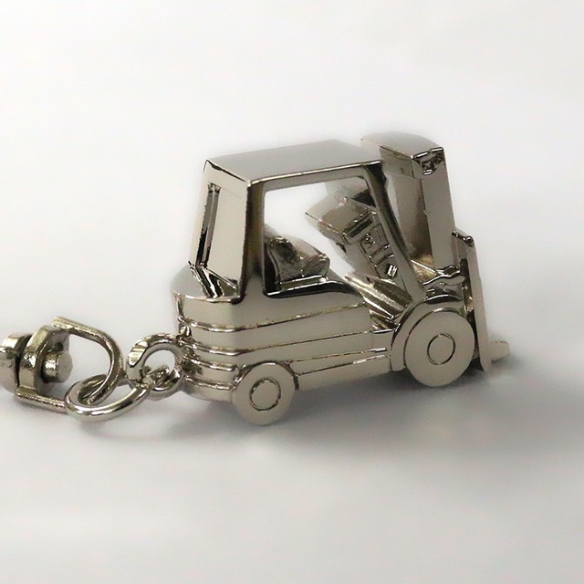 Customized 3D Design Key Holder Zinc Alloy Forklift Truck Style Direct Factory Sale Metal Automobile Souvenirs & Gifts Key Chain