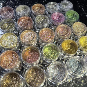 Pigments de fard à paupières scintillants effet diamant, métalliques, duo-chromes, format compact, en promotion - Product Image 3