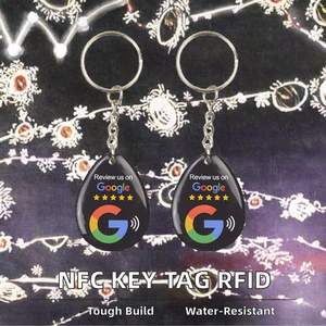 Cá nhân ABS & Epoxy em4305 13.56MHz RFID NFC không thấm nước Key tag Keychain cho kiểm soát truy cập Vàng - Product Image 2