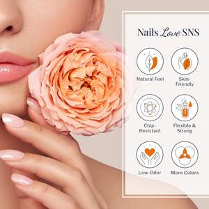 Polvere per Unghie SNS Shimmery Dipping - Collezione Nude - N5 (NC05) - Fresh Meat - 1OZ - Nail Art - Product Image 3