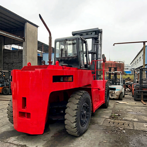 <b>Used</b> Mitsubishi FD250 25 Ton Diesel Forklift 4WD Rough Terrain Solid Tire Three Stage Mast Manual Operation 1000mm Load Centre - Product Image 1