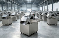 Hete Aanbiedingen Industriële Multifunctionele Fruit- en Groentesnijmachine met Motor 220V - Commerciële Aardappel- en Uiensnijmachine