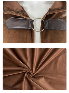 Disfraz de Caballero de Halloween para Niños <span class=keywords><strong>y</strong></span> Adultos, Capa Renacentista con Capucha para Hombre, Disfraz Victoriano Steampunk Medieval, Capa de Bruja - Product Image 4