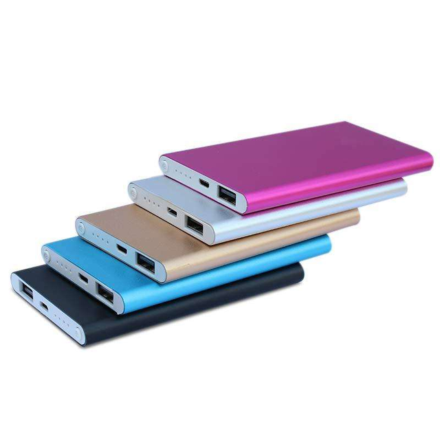 Hot Sale Power Bank 6000mAh 4000mAh 10000mAh Ultra Slim Aluminum Material Power Bank Portable Power Supply
