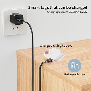 מכשיר איתור מיני RSH MFi מאושר, נטען באמצעות USB-C, למציאת מפתחות, תיקים, ארנקים ומכשירי אפל, תואם לאפליקציית Find My. - Product Image 5