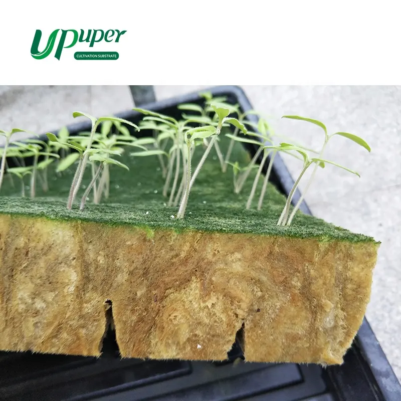 UPuper ucuz kaya yünü hydroponic büyümek medya 1.5x1.5 inç her sebze bahçe hidroponik kule için