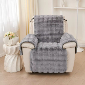 Copridivano Reclinabile in Peluche Spesso per 1 Posto, Antiscivolo, Morbido Rivestimento per Poltrona Singola, Tappetino per Divano <span class=keywords><strong>Relax</strong></span> - Product Image 2