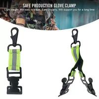 Sangle de maintien pour gants de camping et de lutte contre les incendies, en nylon réfléchissant, avec boucle en nylon