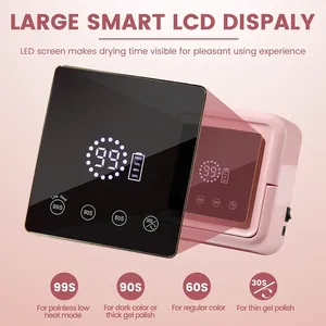 36LEDS Nail <b>Lamp</b> Rechargeable UV LED Drying <b>Lamp</b> With Fast Drying <b>Wireless</b> Nail <b>Lamp</b> for Curing All Gel With Timer Auto Sensor - Product Image 2
