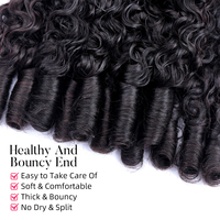 Vente en gros Pixie cambodgien faisceaux bouclés cuticule alignée vierge brute 100% paquets de cheveux humains Extensions lâche cheveux bouclés profonds 1B
