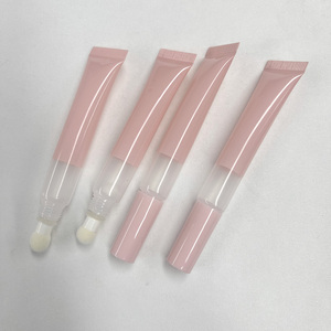 10ml Vide Clair Rose Push Brillant À Lèvres Squeeze Tubes Baume Lipgloss Conteneurs Mini Tube Souple <span class=keywords><strong>pour</strong></span> Emballage Cosmétique - Product Image 5