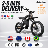 Ridingtimes GT73 PRO Moto électrique tout-terrain E-MTB 60V/36Ah 140KM Longue portée Frein à disque Suspension hydraulique Tout-terrain