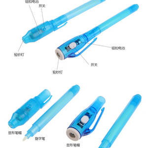 Yeni moda çok fonksiyonlu sıcak satış UV LED görünmez sihirli mürekkep ışık kalem - Product Image 6