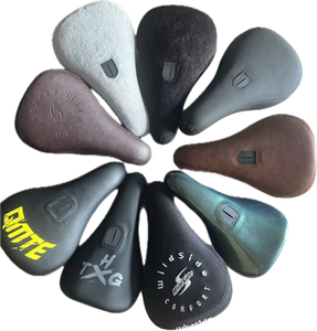 Selle de vélo en cuir pour enfants, style cruiser, freestyle, street, dirt jump, ventilée, souple, pour VTT, BMX, avec tige de selle - Product Image 1