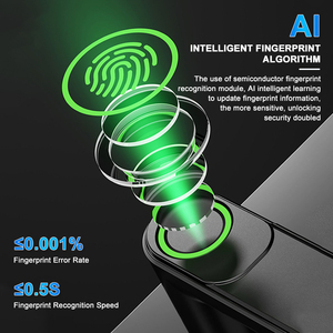 Nhà sản xuất tuya ttlock App Wifi vân tay thẻ thông minh an toàn sử thi mật khẩu gỗ kỹ thuật số cửa xử lý khóa với bàn phím - Product Image 4