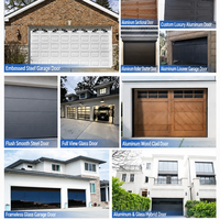 Porte de garage moderne en aluminium à persiennes, porte de sécurité à enroulement, porte de garage automatique à lamelles ventilées pour villa