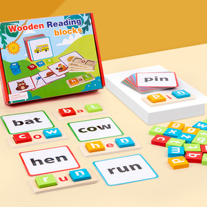 New Product Wooden Early Education Spelling Words Montessori Multi Function Children Educational Learning Toys for Kids Toddler - Product Image 3