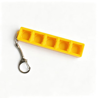 5 Pcs Keyboard Fidget Toy Mechanical Key Board Button Clicker Keychain,Keycap Clicky Stress Relief