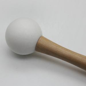 Mountain Rain Premium Crafted Big White Ball Mallet Frosted Crystal Quartz Singing Bowl Produit d'artisanat haut de gamme avec thème musical - Product Image 3