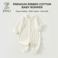 Pyjama de maison pour nouveau-né en pur coton, style printemps-automne, quatre saisons, à manches longues, sans coutures, à boutonnage simple, pour les loisirs