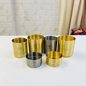 Cuivre étain porte-lampe à thé décoration de la maison conteneur de bougie en métal pour mariages noël et usage domestique disponible à la vente - Product Image 1