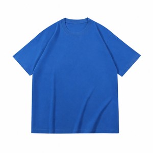Custom 260G Heavyweight 100% Cotton T Shirt OEM ODM Oversized Unisex Crew Neck Blank Short Sleeve <b>Tee</b> with Logo - Product Image 4