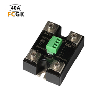 Sakelar Independen Relay Solid State Miniatur 2 Kutub 40A 480V Multi Output Beban Kontak Daya Tinggi DC-AC Sirkuit Ganda Tertutup