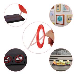 Сверхпрочная клейкая красная двухсторонняя лента прозрачная акриловая водонепроницаемая лента для домашних животных, активируемая водой клейкая лента - Product Image 4