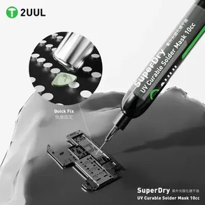 2UUL SC55 SuperDry UV curable 10CC PCB BGA placa <span class=keywords><strong>de</strong></span> circuito <span class=keywords><strong>soldadura</strong></span> aceite <span class=keywords><strong>estaño</strong></span> líquido <span class=keywords><strong>soldadura</strong></span> máscara pasta fundente crema PCB BGA circuito - Product Image 4